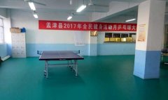 河南洛陽市孟津縣體育總局乒乓球運(yùn)動地膠